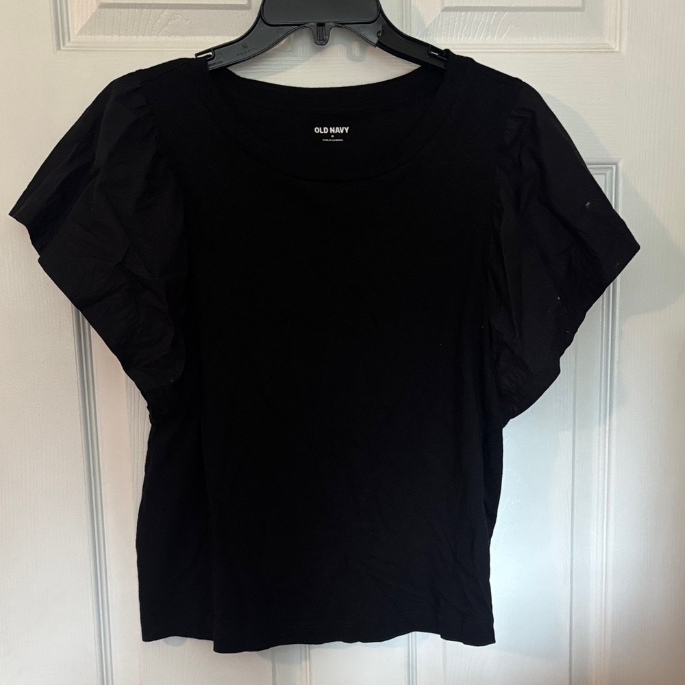 Old Navy Women's Black Short Sleeve Tee - Picture 1 of 2